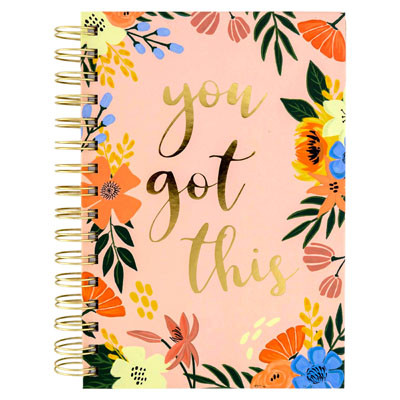 NOTEBOOK HARD SIDE JOURNAL120 SHEETS YOU GOT THIS ($5.00)