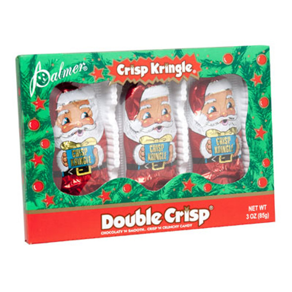 CANDY DOUBLECRISP KRINGLES 3 PK 3OZ FOILWRAPPED BOXED IN PDQ CANDY DOUBLECRISP KRINGLES 3 PK 3OZ FOILWRAPPED BOXED IN PDQ