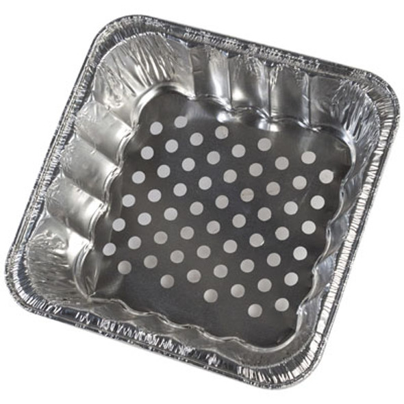 ALUMINUM BBQ GRILL BASKET 10.5SQ IN NO LABEL