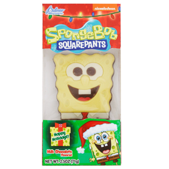 SPONGEBOB SQUAREPANTS HOLIDAY CANDY BAR MILK CHOCOLATE FLAVOR 2.5 OZ COUNTER DISPLAY SPONGEBOB SQUAREPANTS HOLIDAY CANDY BAR MILK CHOCOLATE FLAVOR 2.5 OZ COUNTER DISPLAY