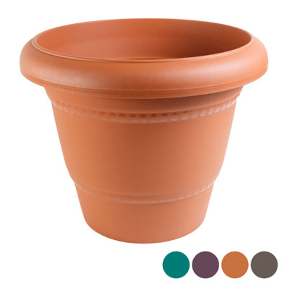 PLANTER ROUND 18D X 14.4H 4 COLORS POLY BAG #LILLY 18 PLANTER ROUND 18D X 14.4H 4 COLORS POLY BAG #LILLY 18