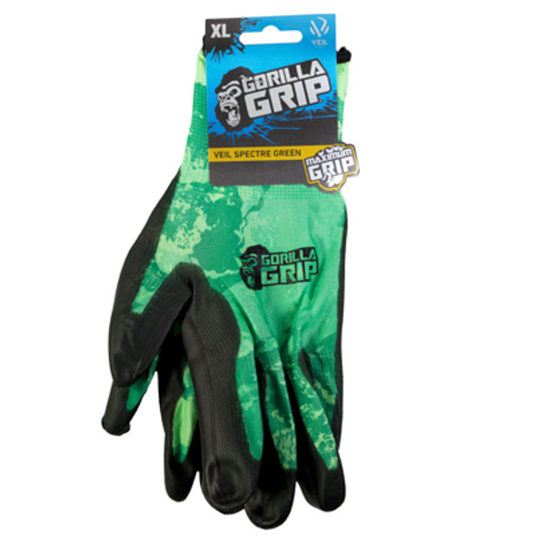 GLOVES VEIL SPECTRE GREEN XLARGE GORILLA GRIP GLOVES VEIL SPECTRE GREEN XLARGE GORILLA GRIP