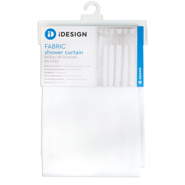 SHOWER CURTAIN POLY VIEW WHITE/CLEAR 72X72IN SHOWER CURTAIN POLY VIEW WHITE/CLEAR 72X72IN