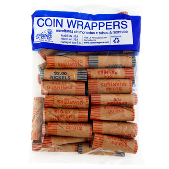 COIN WRAPPERS - ASSORTED 36CT COIN WRAPPERS - ASSORTED 36CT