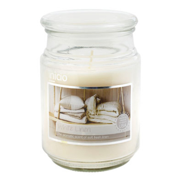CANDLE 18OZ FRESH LINEN APOTHECARY JAR