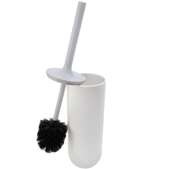 BOWL BRUSH CADE WHITE/GRAY BOWL BRUSH CADE WHITE/GRAY