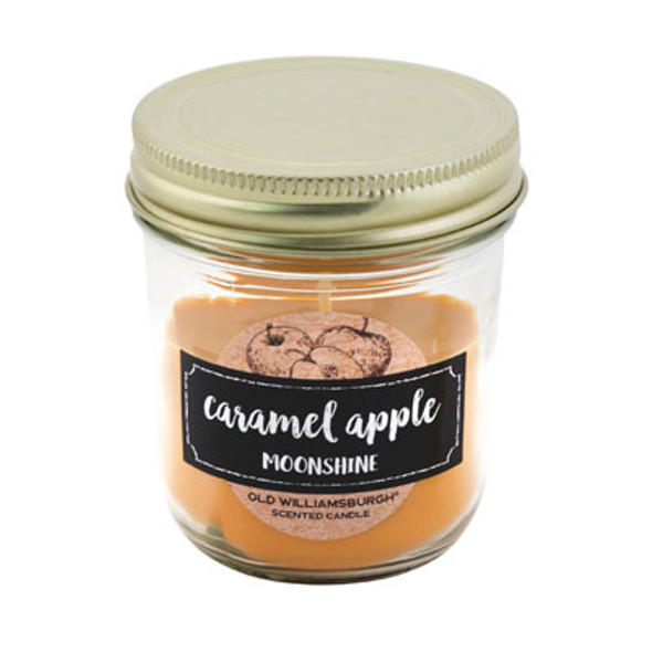 CANDLE 3OZ CARAMEL APPLE MOONSHINE STRAIGHT MASON