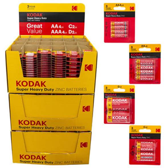 BATTERIES KODAK SUPER HEAVY DUTY1080PC PALLET DISPLAY SEE N2 BATTERIES KODAK SUPER HEAVY DUTY1080PC PALLET DISPLAY SEE N2