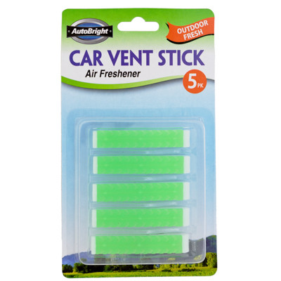 AIR FRESHENER OUTDOOR FRESHCAR VENT STICK 5PK CARDED