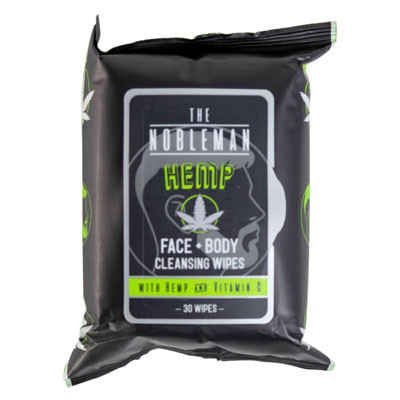 WIPES MENS FACE/BODY 30CT HEMP NOBLEMAN