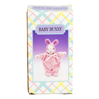 CERAMIC BUNNY IN FELT JUMPSUIT COLOR BOX