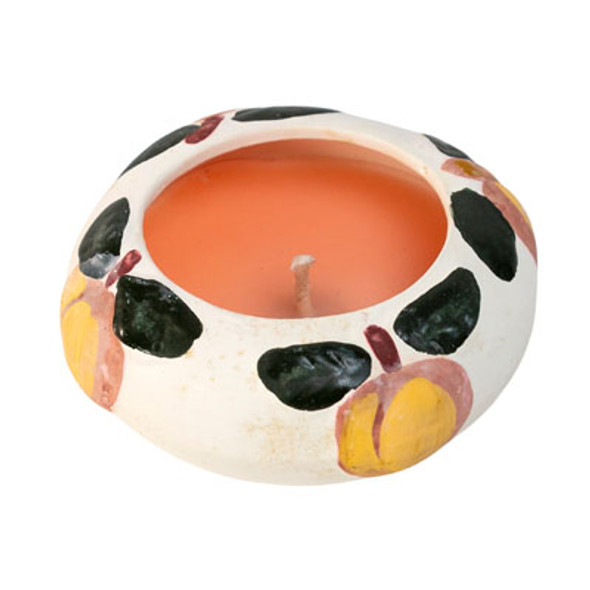 CANDLE PEACH POTTERY