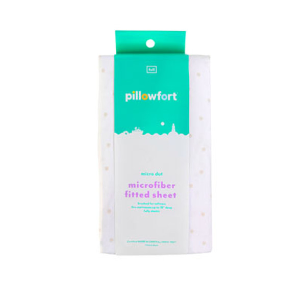 MICROFIBER FITTED SHEET DOT FULL PILLOWFORT *5.95*