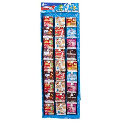 LIP BALM CEREAL FLAVORED 150 CT POWER PANEL 8 ASSORTED#AS00364Q