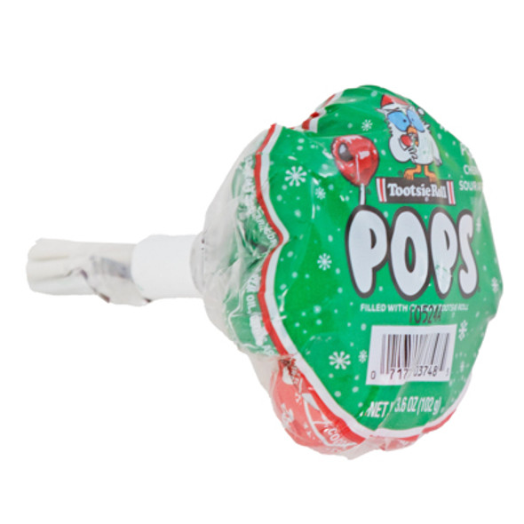 CHRISTMAS TOOTSIE ROLL BUNCH POPS 8PK COUNTER DISPLAY