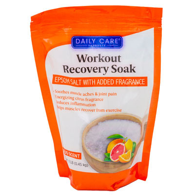 EPSOM SALT 16OZ WORKOUT RECOVERY CITRUS DAILY CARE