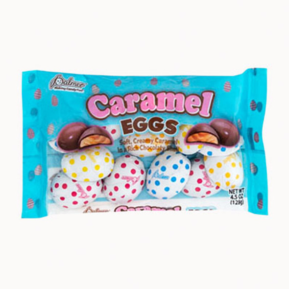 EASTER CANDY CARAMEL EASTER HALF EGGS 4.5 OZ LAYDOWN BAG PDQ EASTER CANDY CARAMEL EASTER HALF EGGS 4.5 OZ LAYDOWN BAG PDQ