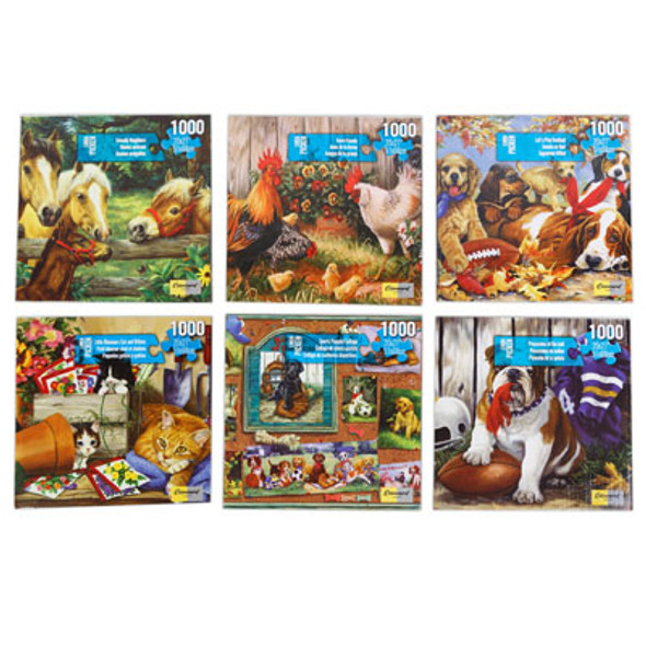 PUZZLE 1000PC LINDA PICKEN 27X20 6ASSORTED PUZZLE 1000PC LINDA PICKEN 27X20 6ASSORTED