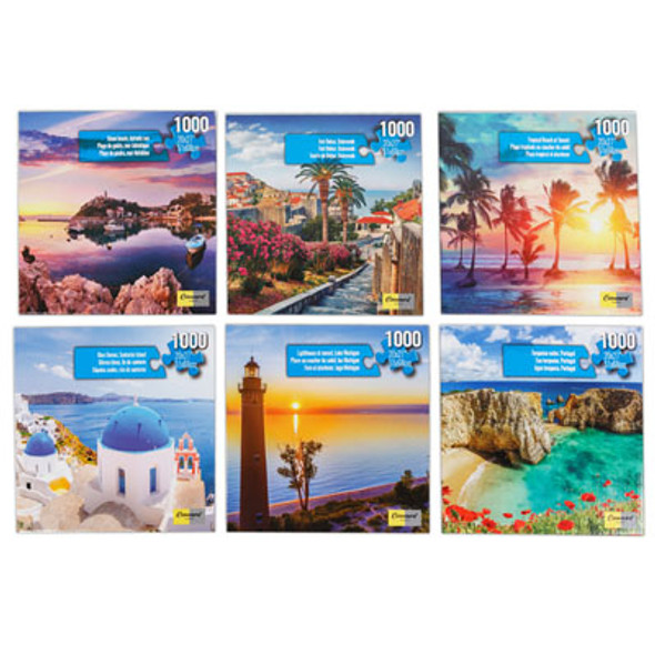 PUZZLE 1000PC SEA BREEZE 27X20 6ASSORTED