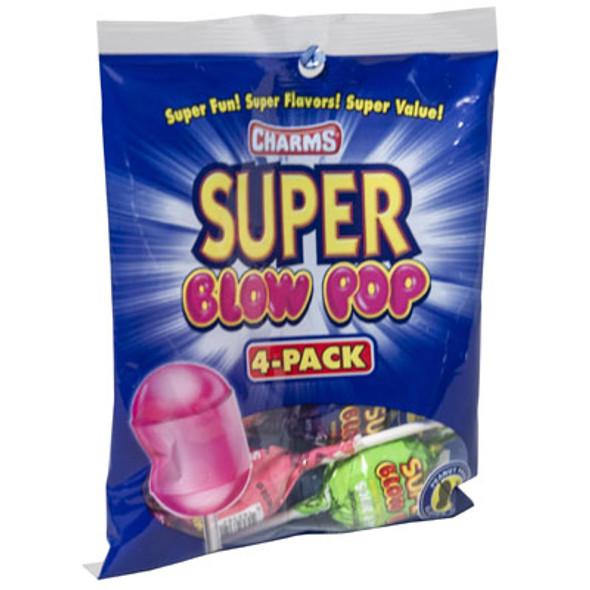 CHARMS SUPER BLOW POP 4.5 OZ PEG BAG CHARMS SUPER BLOW POP 4.5 OZ PEG BAG