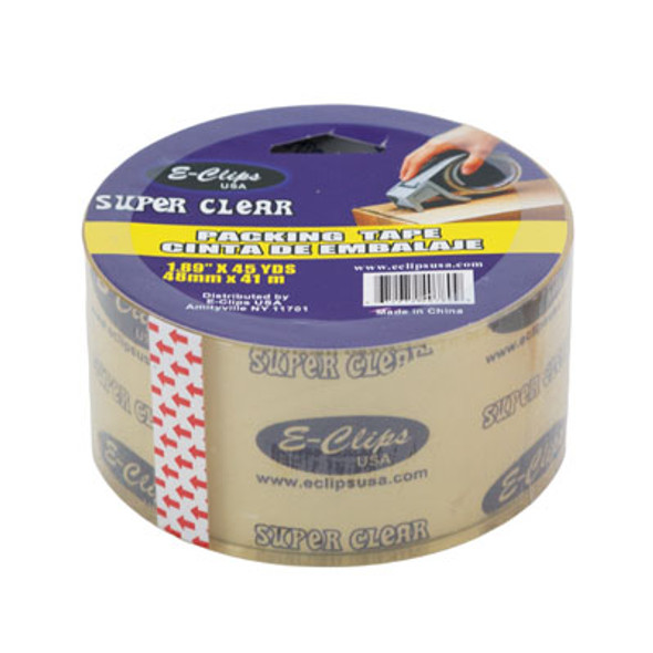 TAPE SUPER CLEAR PACKING 1.89IN X 45YDS PEGGABLE TAPE SUPER CLEAR PACKING 1.89IN X 45YDS PEGGABLE
