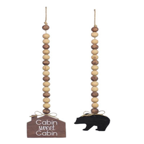 WALL SIGN CABIN BLESSING BEAD WOOD 2ASST 3.62X.75X15 ($3.25) WALL SIGN CABIN BLESSING BEAD WOOD 2ASST 3.62X.75X15 ($3.25)