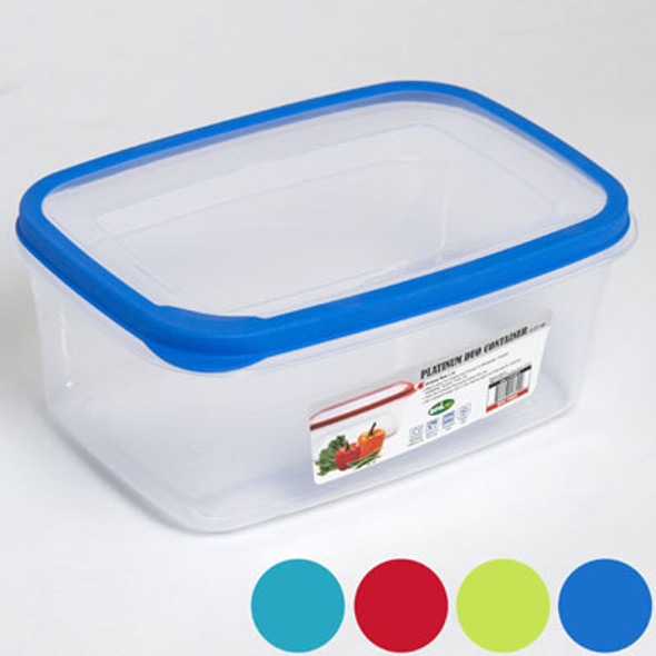 FOOD STORAGE CONTAINER RECT RUBBER RIM ON LID 2.21QT 9.25 X 5.9 X 3.0 H FOOD STORAGE CONTAINER RECT RUBBER RIM ON LID 2.21QT 9.25 X 5.9 X 3.0 H