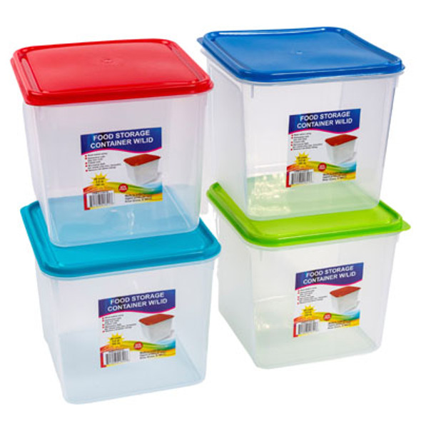 FOOD STORAGE CONTAINER 5 QT 4 COLORS WITH CLEAR BOTTOMS KEEP FRESH L5500 FOOD STORAGE CONTAINER 5 QT 4 COLORS WITH CLEAR BOTTOMS KEEP FRESH L5500