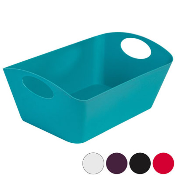 STORAGE BASKET RECT WITH HANDLES .5 X 9 X 5.5 -5 COLORS STORAGE BASKET RECT WITH HANDLES .5 X 9 X 5.5 -5 COLORS