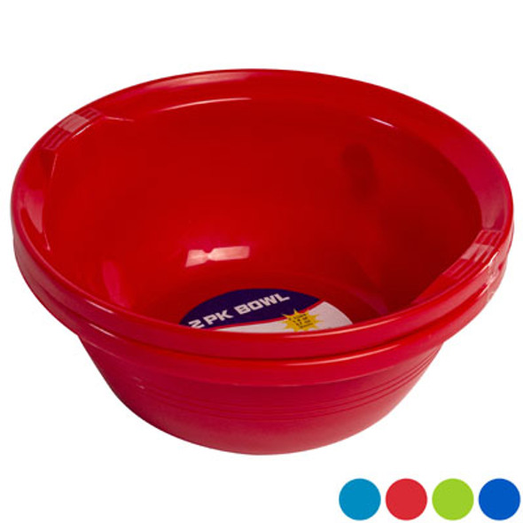 BOWL 2PK 4 ASSORTED COLORS