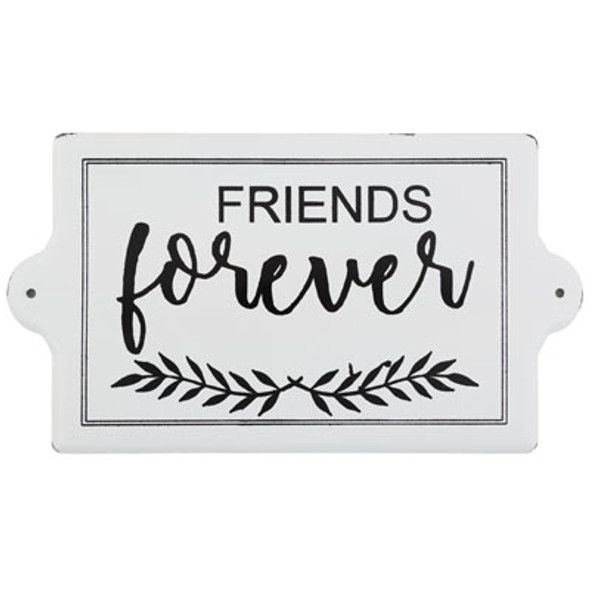 WALL SIGN 12X7 FRIENDSFOREVER ENAMEL (3.50)