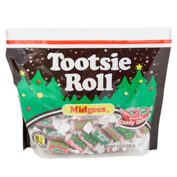 TOOTSIE ROLL HOLIDAY MIDGEES STAND UP BAG 12 OZ TOOTSIE ROLL HOLIDAY MIDGEES STAND UP BAG 12 OZ