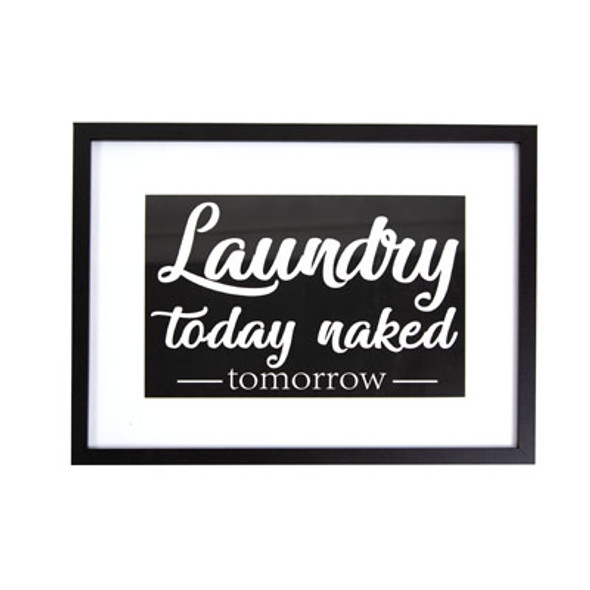 WALL SIGN 16IN LAUNDRY TODAYWOOD (4.50)