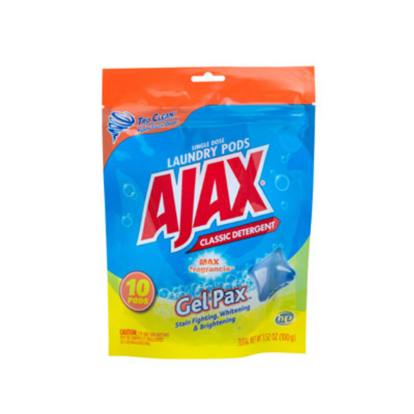 LAUNDRY GEL PACKS 10CT AJAX TRU CLEAN RESEALABLE BAG LAUNDRY GEL PACKS 10CT AJAX TRU CLEAN RESEALABLE BAG