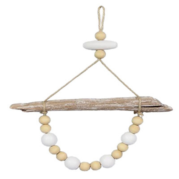 WALL DECOR DIFTWOOD W/BEAD 8X.6X8 ($5.75)