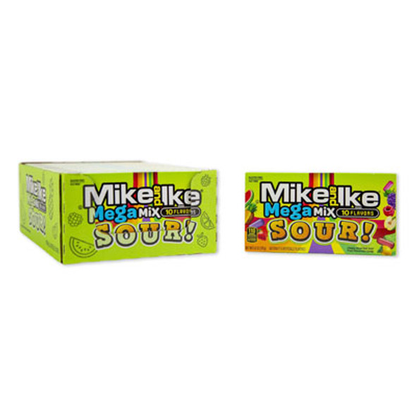 CANDY MIKE & IKE MEGA MIX SOUR 5 OZ THEATHER BOX CANDY MIKE & IKE MEGA MIX SOUR 5 OZ THEATHER BOX