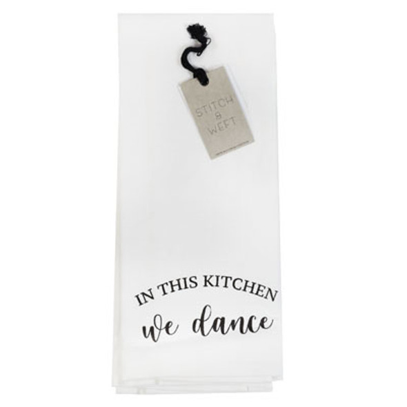 KITCHEN TOWELS 2PK WE DANCE28X16 PRINTED TERRY