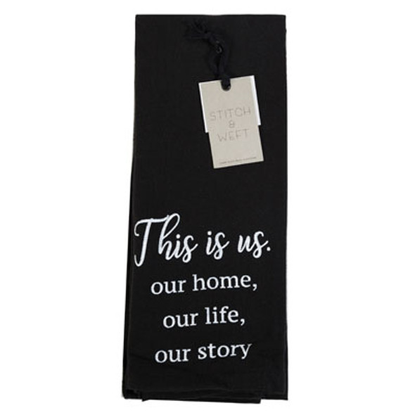 KITCHEN TOWELS 2PK OUR STORY28X16 PRINTED TERRY