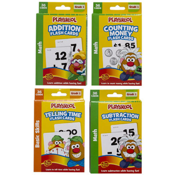 PLAYSKOOL 36CT MATH FLASH CARDS 4 ASSORTED BOXED IN PDQ SEE N2 PLAYSKOOL 36CT MATH FLASH CARDS 4 ASSORTED BOXED IN PDQ SEE N2