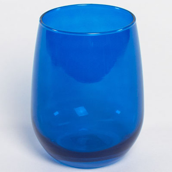 DRINKWARE 17OZ STEMLESS DARK BLUE GLASS FREESIA