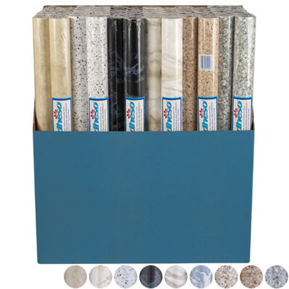 SHELF LINER ADHESO - STONES18IN X 1.5YD DISPLAY#1.5D-ASST056-72 SHELF LINER ADHESO - STONES18IN X 1.5YD DISPLAY#1.5D-ASST056-72