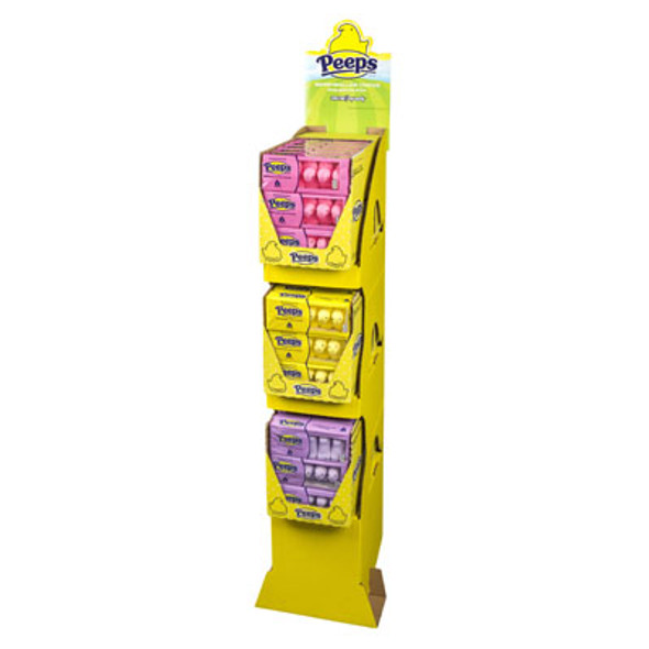 EASTER CANDY PEEPS 5CT MARSHMLW CHICK 3 COLORS FLOOR DISPLAY EASTER CANDY PEEPS 5CT MARSHMLW CHICK 3 COLORS FLOOR DISPLAY
