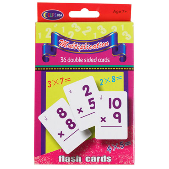 FLASH CARDS MULTIPLICATION2-24PC PDQ PEGGABLE36CARDS