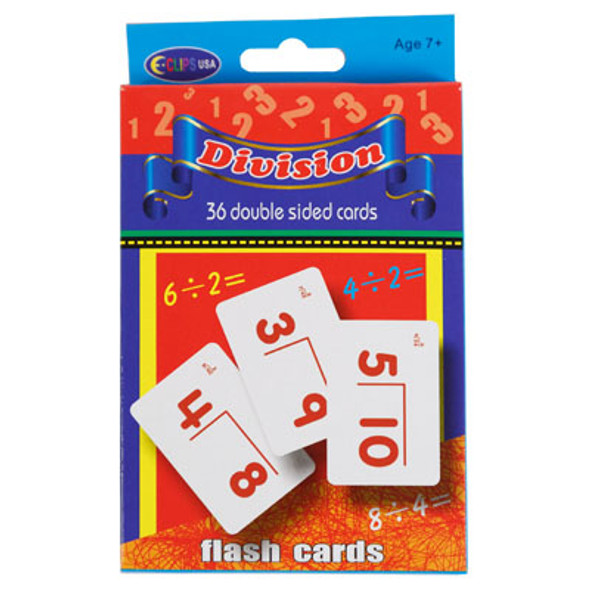 FLASH CARDS DIVISION 2-24PC PDQ PEGGABLE 36 CARDS FLASH CARDS DIVISION 2-24PC PDQ PEGGABLE 36 CARDS