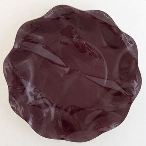 PAPER BOWLS SCALLOPED 10PK 9.5IN BURGUNDY MEDIUM *7.00*