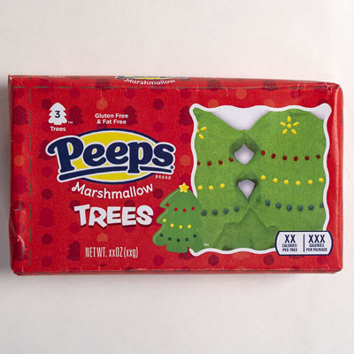 CHRISTMAS CANDY PEEPS TREES 3CT 1.5 OZ COUNTER DISPLAY