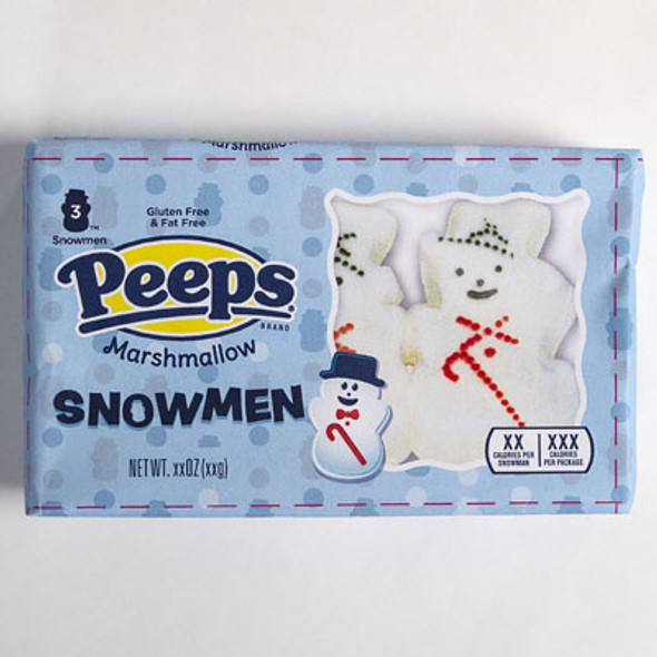 CHRISTMAS CANDY PEEPS SNOWMEN 3CT 1.5 OZ COUNTER DISPLAY CHRISTMAS CANDY PEEPS SNOWMEN 3CT 1.5 OZ COUNTER DISPLAY