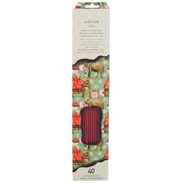 INCENSE STICKS 40CT LOTUS PEGGABLE