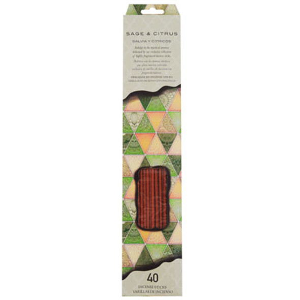INCENSE STICKS 40CT SAGE AND CITRUS PEGGABLE