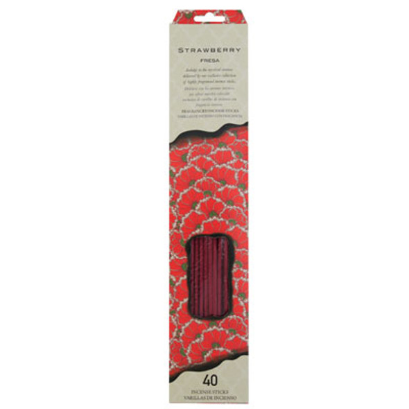 INCENSE STICKS 40CT STRAWBERRY PEGGABLE